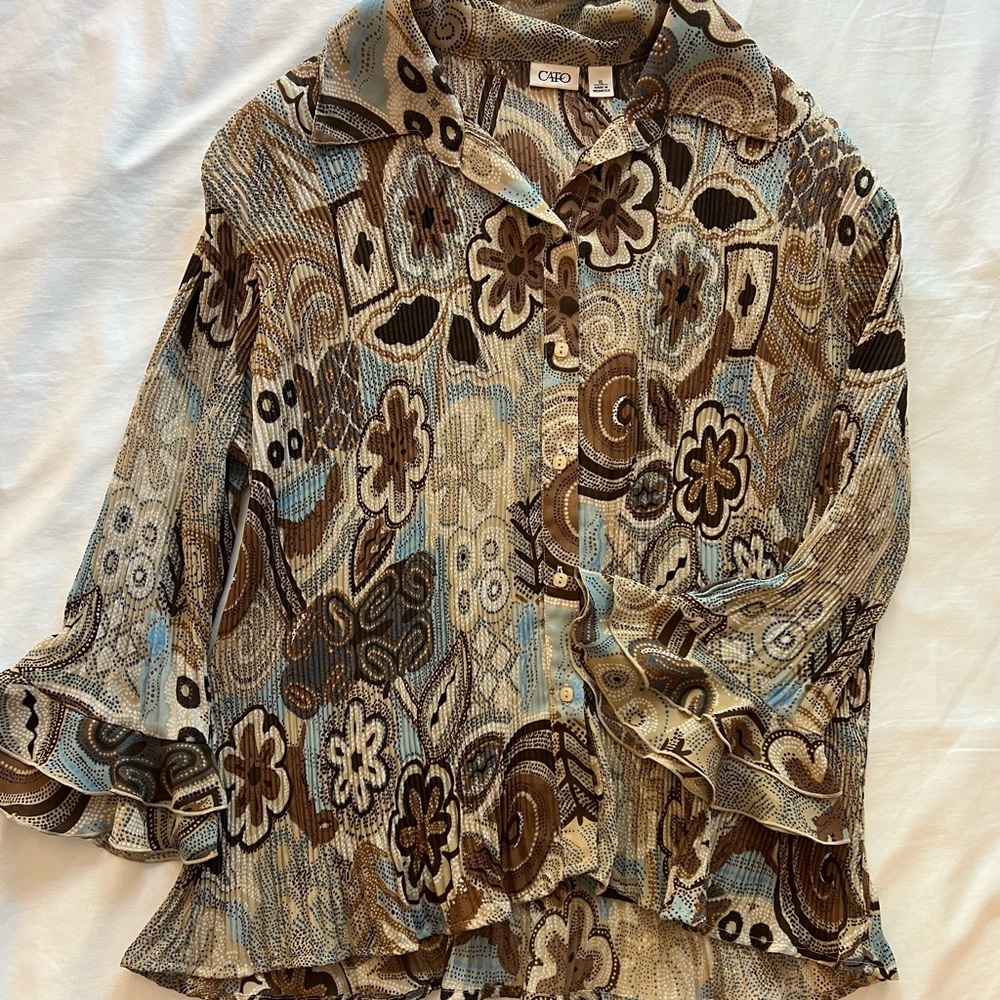 funky 70s style blouse